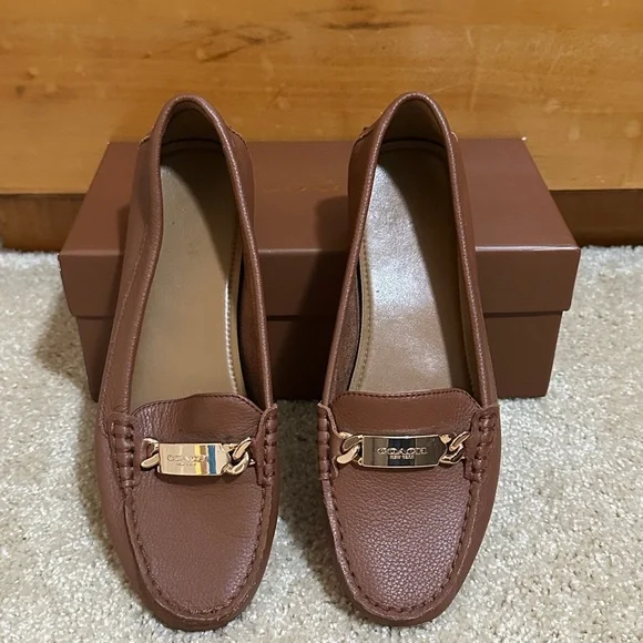 Coach Olive Pebble Grain Leather in Saddle - Picture 3 of 6